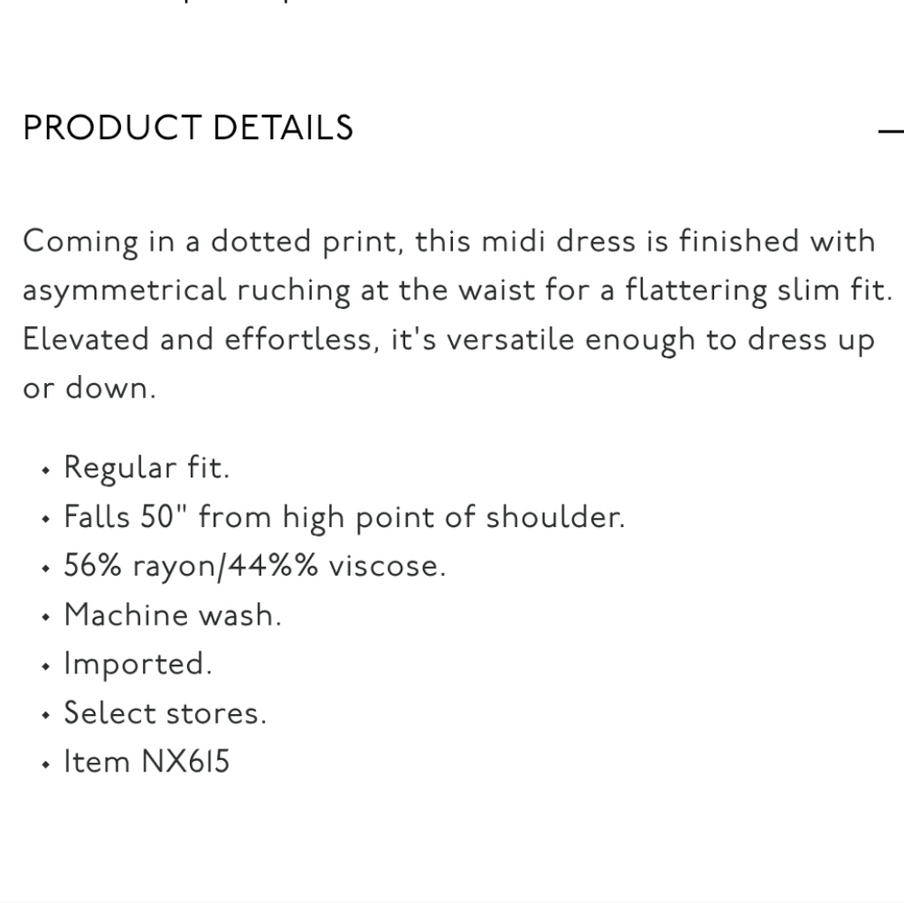 Madewell Asymmetrical aruched Midi Dress - Linear Dots Jet Black - Picture 7 of 13